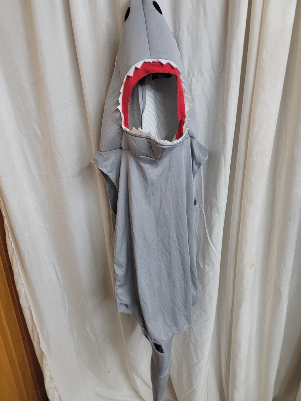 Kids Gray Shark Costume Size 7-10